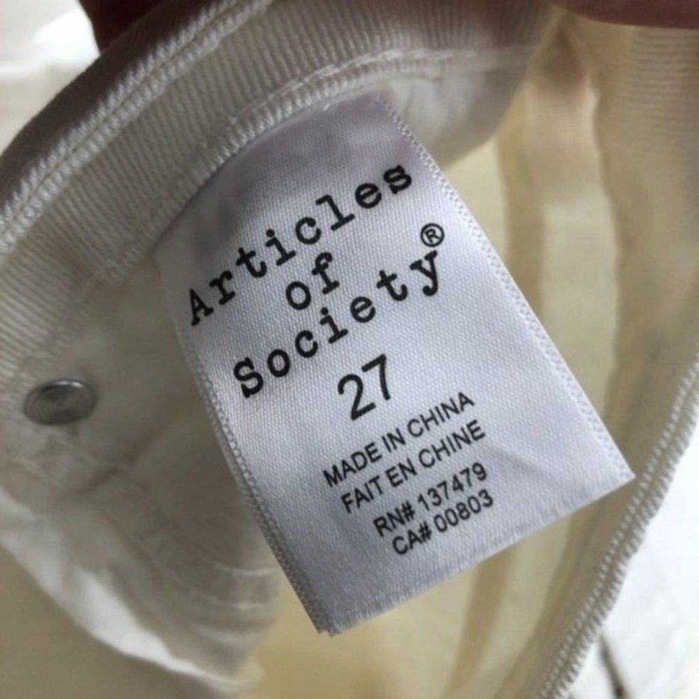 ARTICLES OF SOCIETY Ripped High Rise Shorts - Picture 7 of 7